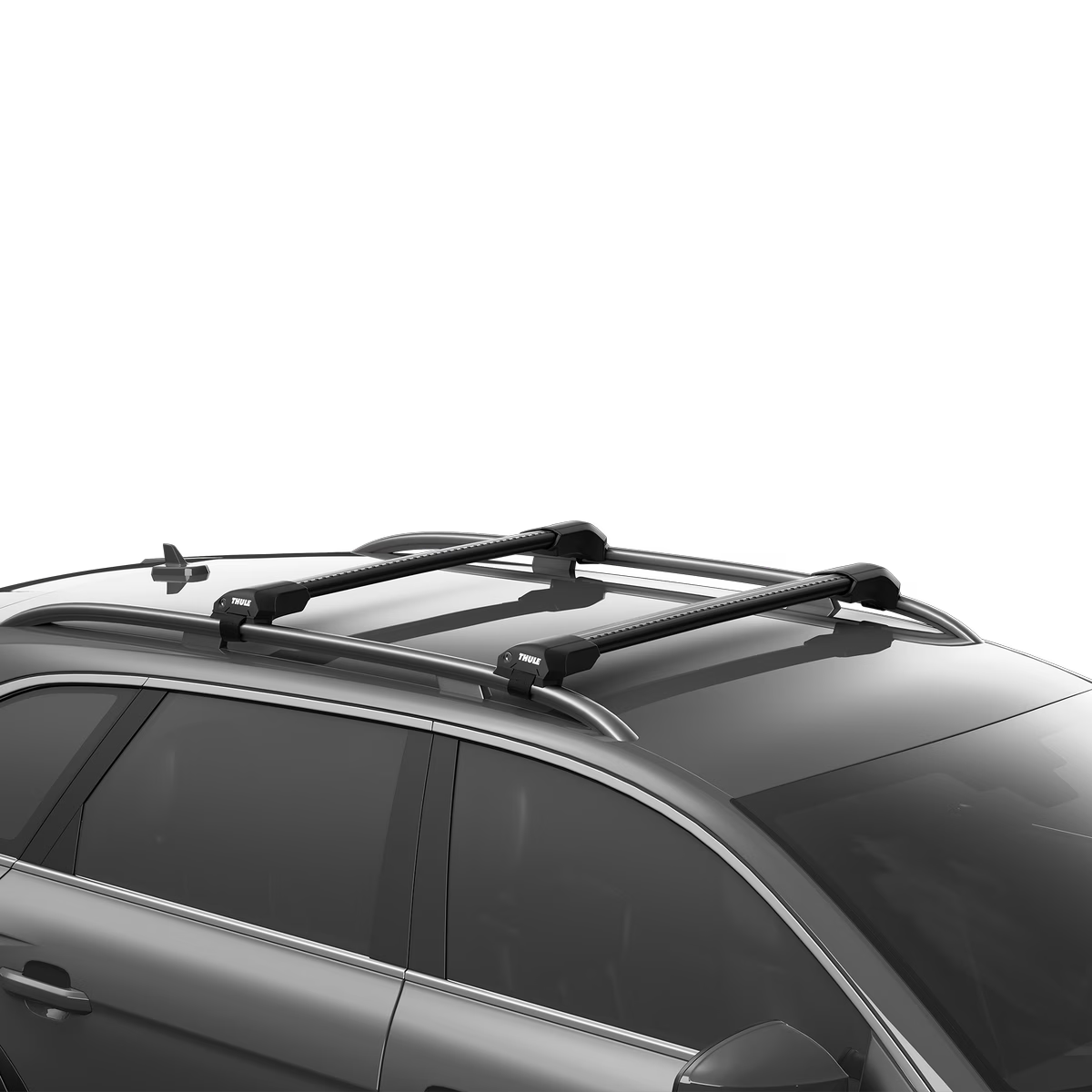 Dakdragerset Thule Evo Raised Rail 7204 met WingBar Edge Black