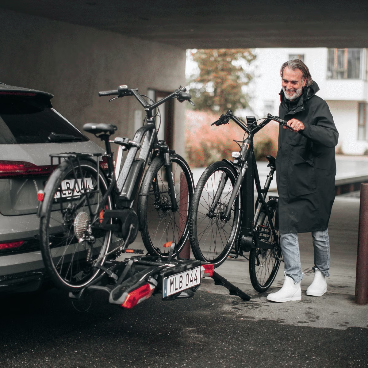 Thule fietsendrager EasyFold 3 2bike 13 pin 9441 met gratis High-Grade Lock