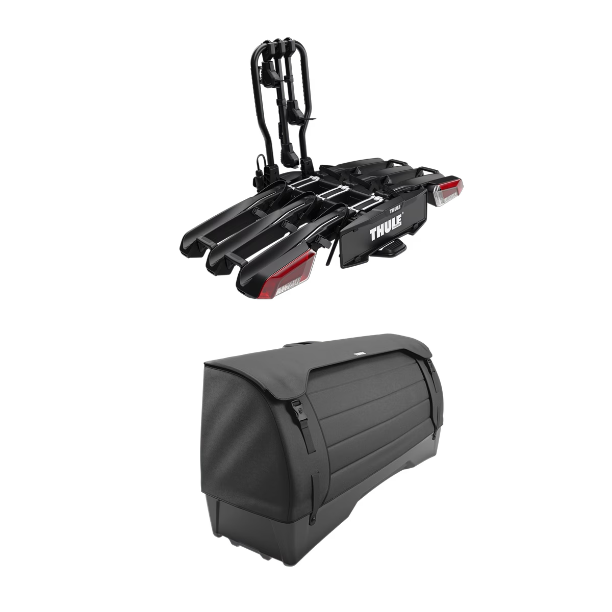 Thule Onto 2 met Thule EasyFold 3 voor 3 fietsen