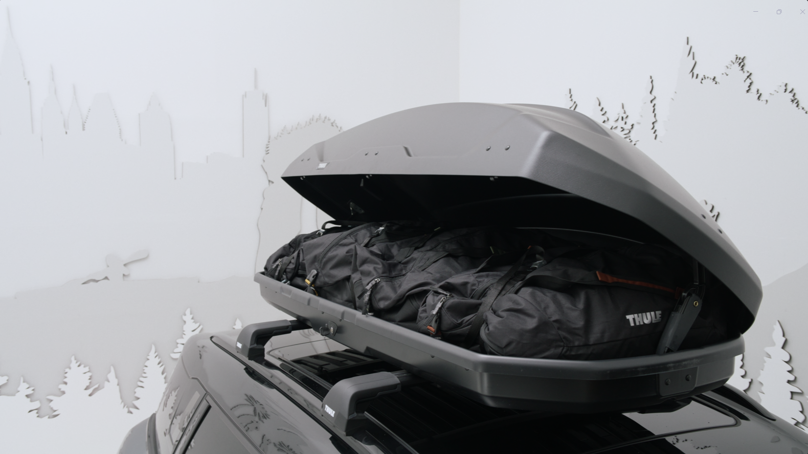 Thule Pulse 2 XL met 5 Thule tassen